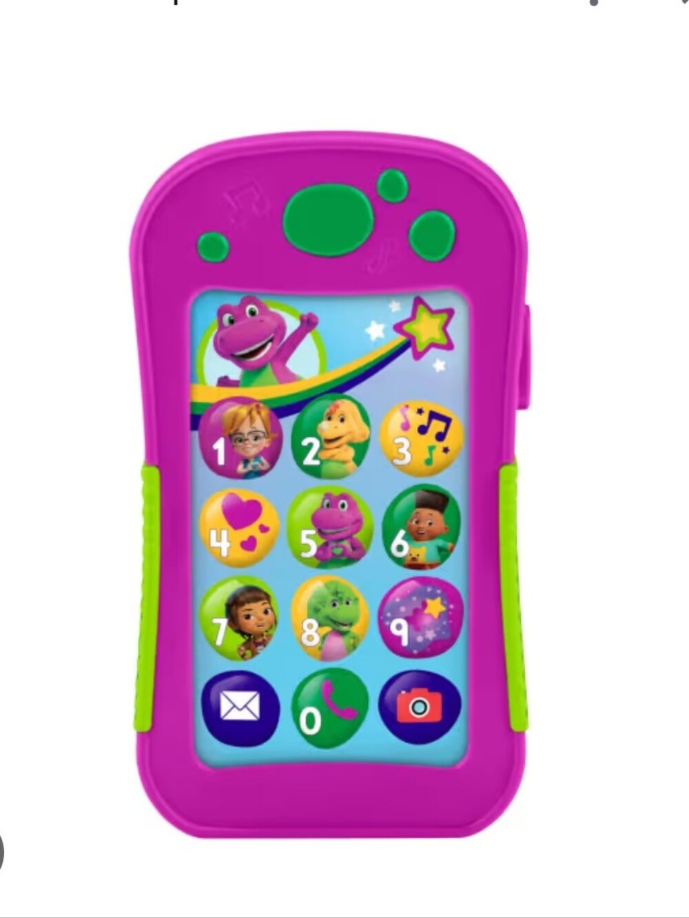Fisher-Price Barney's World Hey Barney Musical Toy Phone - Purple